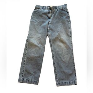 L.L.Bean Classic Fit Jeans Womens 14 Straight Leg Stretch Denim